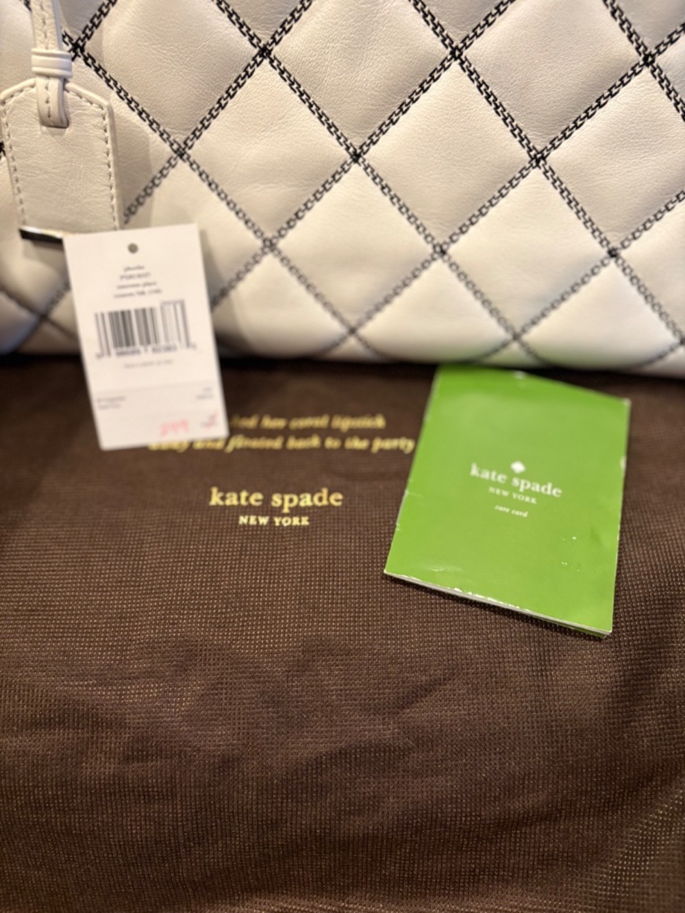 Kate Spade Boutique Quilted Leather Tote Bag and Wallet - Picture 7 of 14